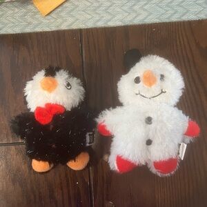 Woof Dog Plush Toys (2 Toys)- Snowman and Penguin
